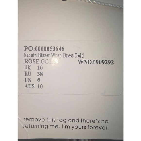 Misguided Sequined Wrap Dress - Picture 6 of 7